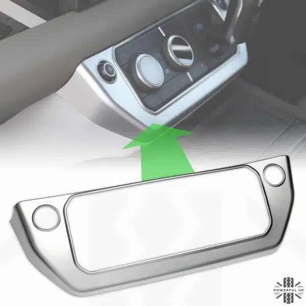 Midden Console Dashboard Cover Zilver