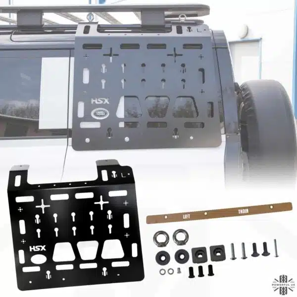 Molle Plate Kit - Black - LH - for Land Rover Defender L663 (110 Model)