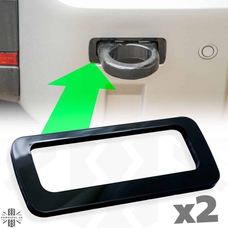 Rear Bumper Tow Loop Finisher Inserts - Deflife New Defender Parts