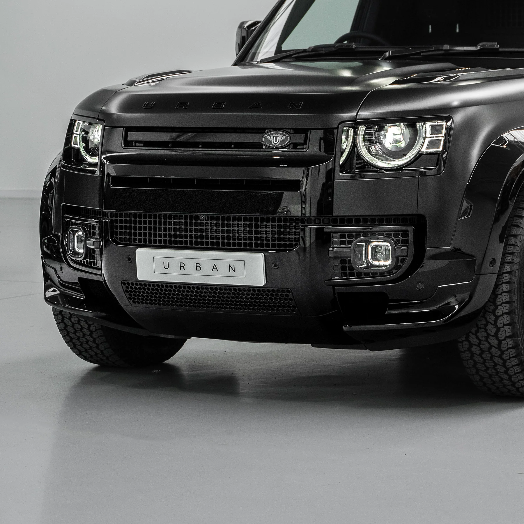 Front Square DRL Intakes - High Power LED for New Defender (Pair)