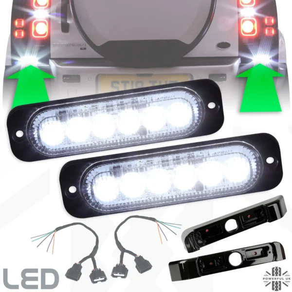 LED Achteruitrijlicht Upgrade Kit – All White – Voor Land Rover Defender L663