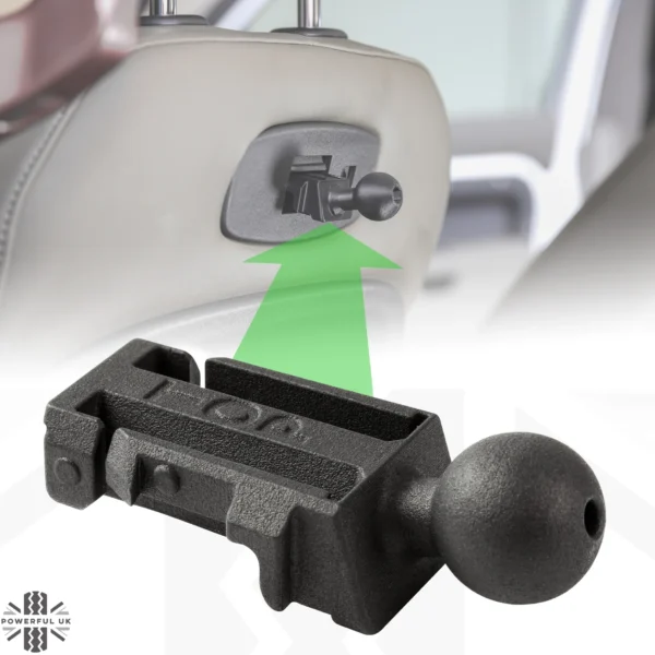 click and go to 1 ball head stoel adapter land rover defender l663 accessoire