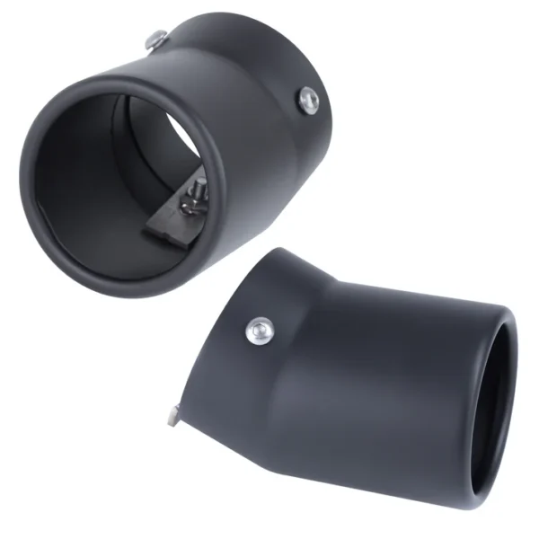 Home 21 Uitlaatsierstukken voor Land Rover Defender L663 (voor 65 mm uitlaat) - Cerakote Glacier Black - P400 6 cylinder